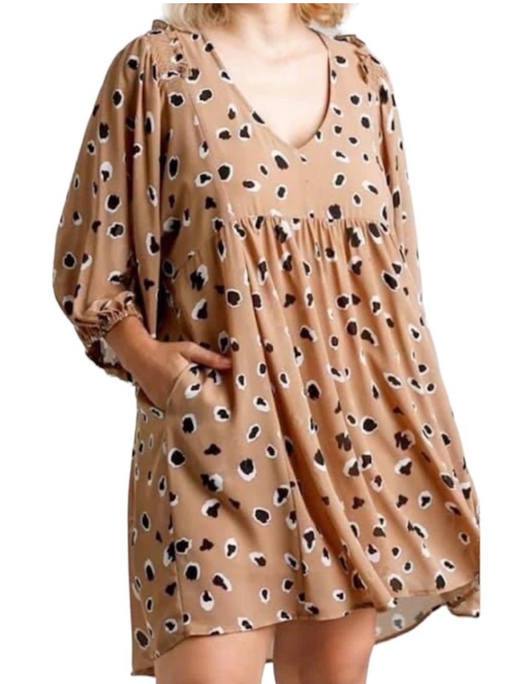 Leopard Umgee Babydoll Dress